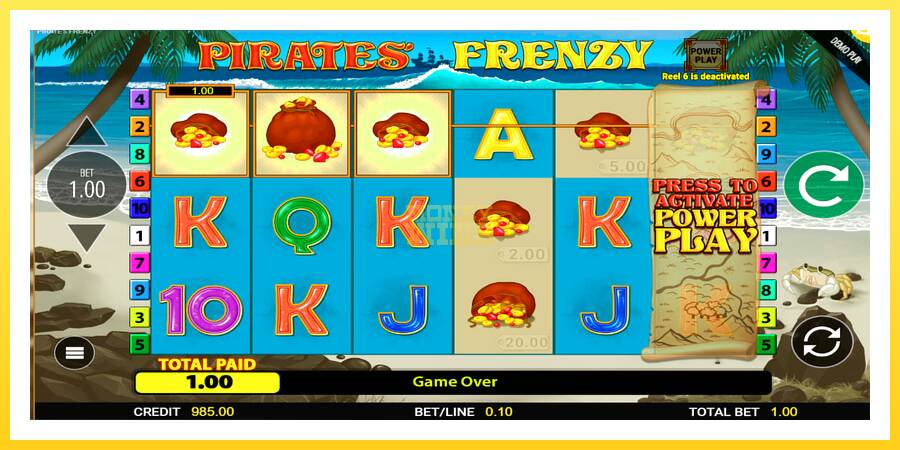 Slika 4 igralni avtomat Pirates Frenzy