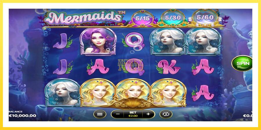 Slika 1 igralni avtomat Mermaids