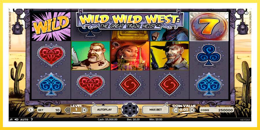 Slika 1 igralni avtomat Wild Wild West