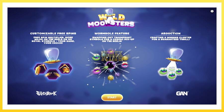 Slika 1 igralni avtomat Wild Moonsters