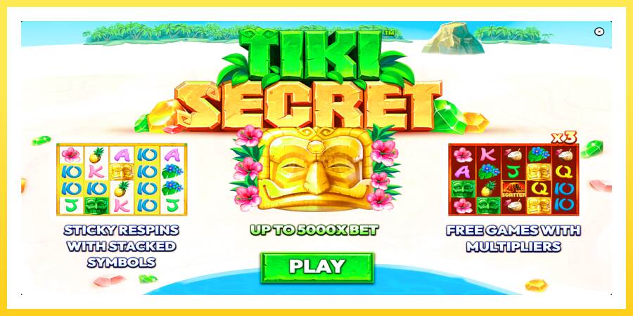 Slika 1 igralni avtomat Tiki Secret