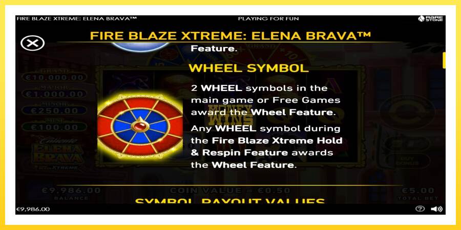 Slika 5 igralni avtomat Fire Blaze Extreme: Elena Brava