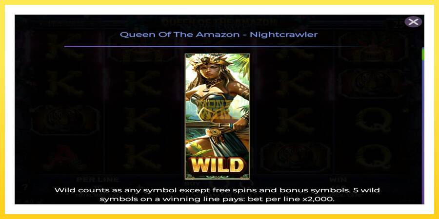 Slika 4 igralni avtomat Queen of the Amazon - Nightcrawler