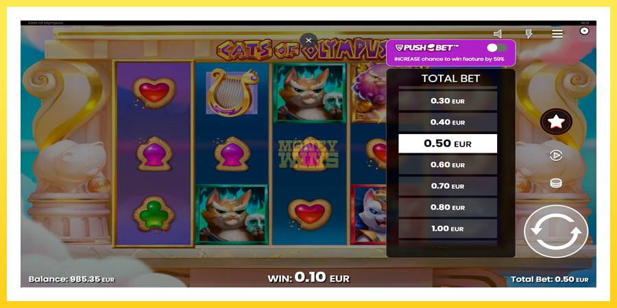 Slika 6 igralni avtomat Cats of Olympuss