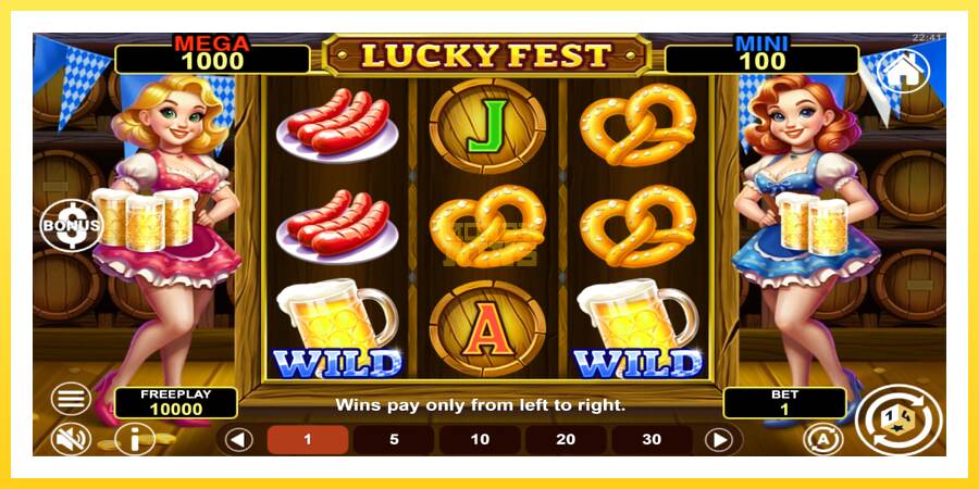 Slika 1 igralni avtomat Lucky Fest Hold & Win