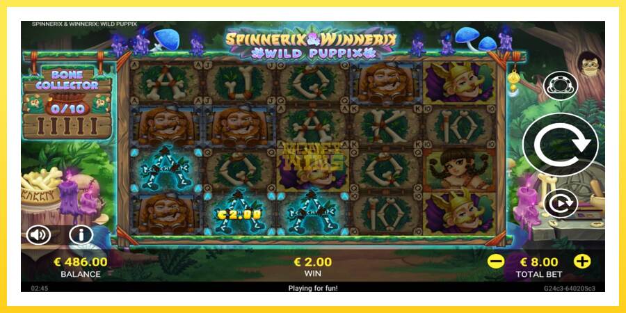 Slika 3 igralni avtomat Spinnerix & Winnerix: Wild Puppix