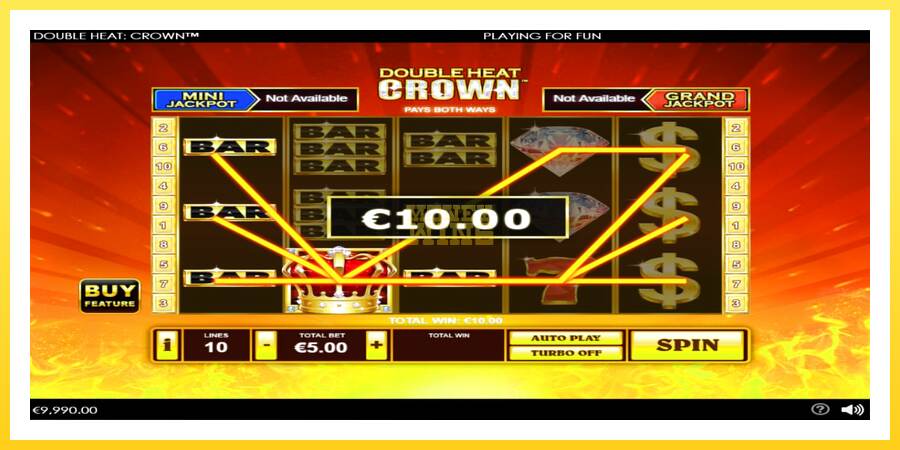 Slika 3 igralni avtomat Double Heat: Crown