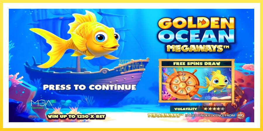 Slika 1 igralni avtomat Golden Ocean Megaways