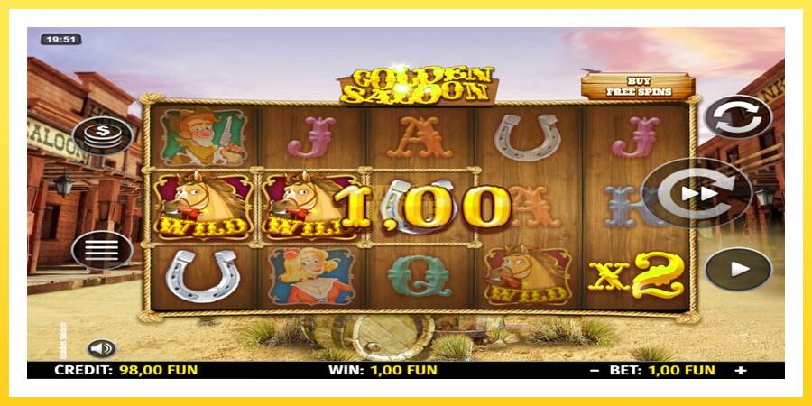 Slika 3 igralni avtomat Golden Saloon