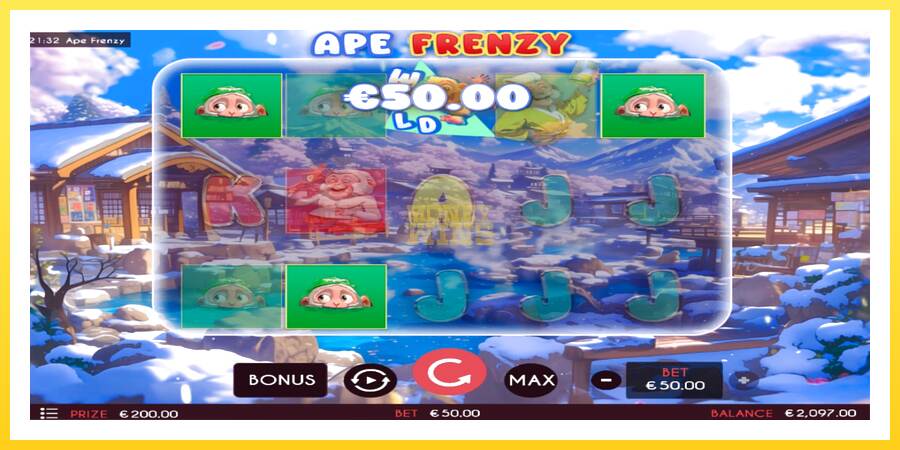 Slika 3 igralni avtomat Ape Frenzy