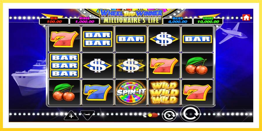 Slika 2 igralni avtomat Wheel Big Winner Millionaires Life