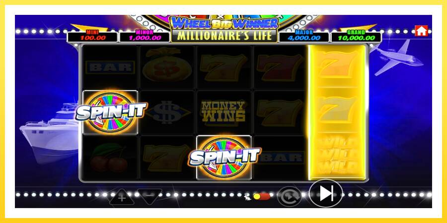 Slika 3 igralni avtomat Wheel Big Winner Millionaires Life