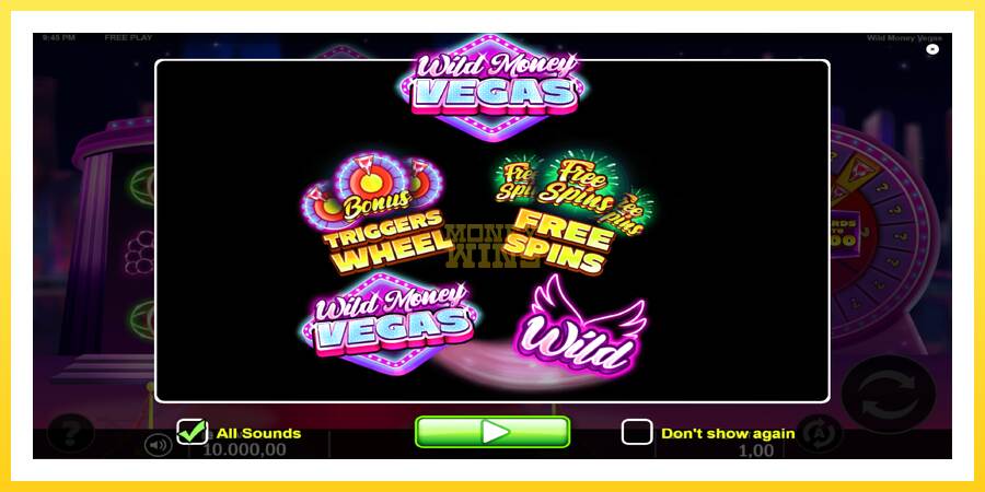 Slika 1 igralni avtomat Wild Money Vegas