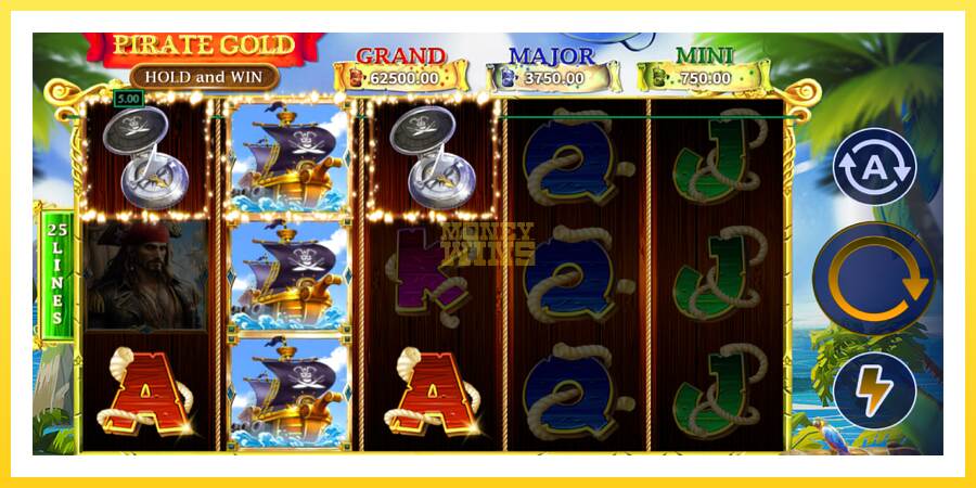 Slika 3 igralni avtomat Pirate Gold Hold and Win