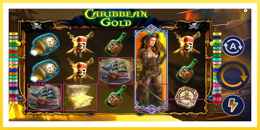 Slika 2 igralni avtomat Caribbean Gold.