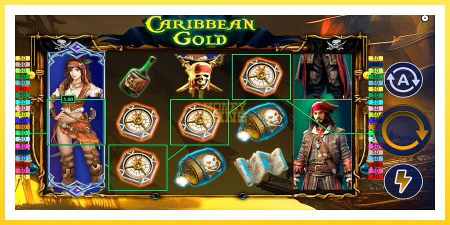 Slika 3 igralni avtomat Caribbean Gold.