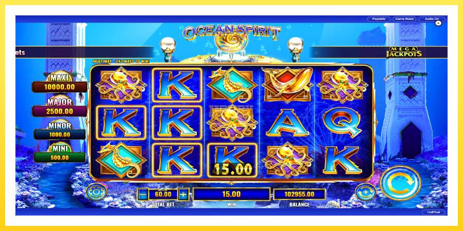 Slika 6 igralni avtomat Ocean Spirit MegaJackpots