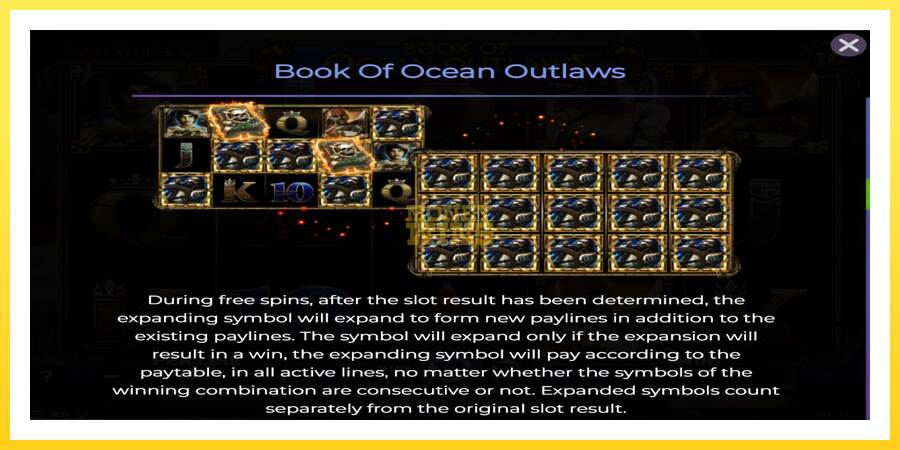 Slika 5 igralni avtomat Book of Ocean Outlaws