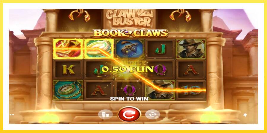 Slika 3 igralni avtomat Book of Claws