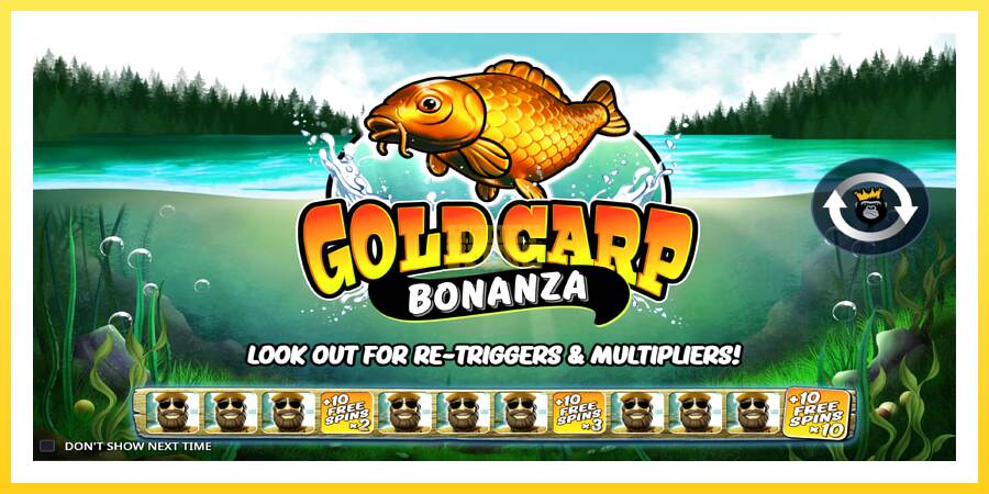 Slika 1 igralni avtomat Gold Carp Bonanza