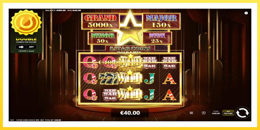 Slika 4 igralni avtomat 5 Star Coins: Hold & Win