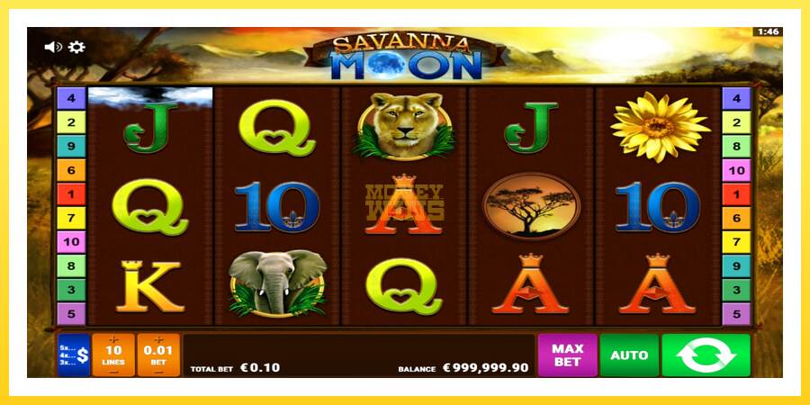 Slika 2 igralni avtomat Savanna Moon