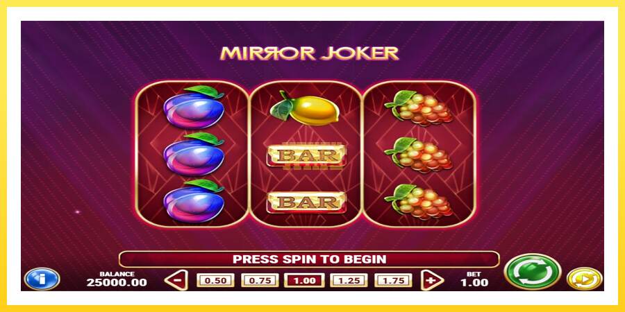 Slika 1 igralni avtomat Mirror Joker