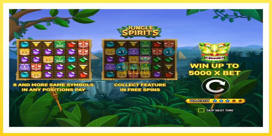 Slika 1 igralni avtomat Jungle Spirits