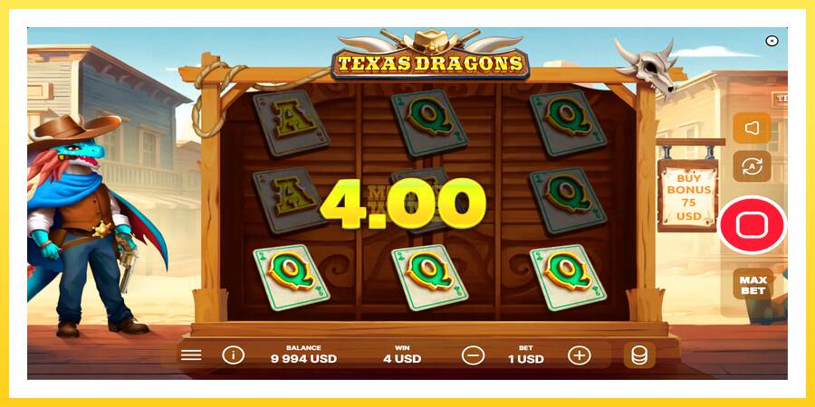 Slika 2 igralni avtomat Texas Dragons