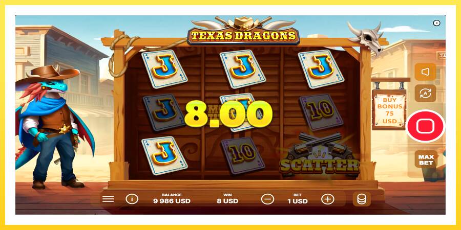 Slika 3 igralni avtomat Texas Dragons