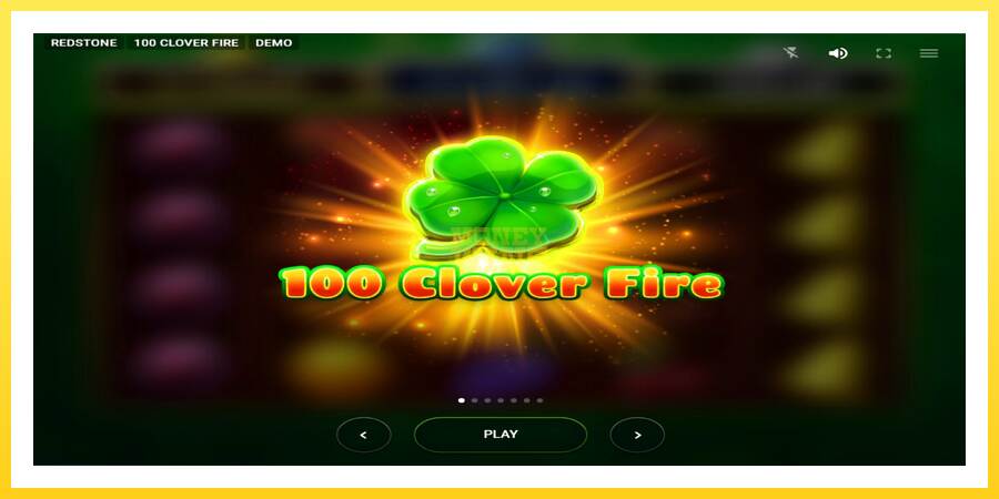 Slika 1 igralni avtomat 100 Clover Fire