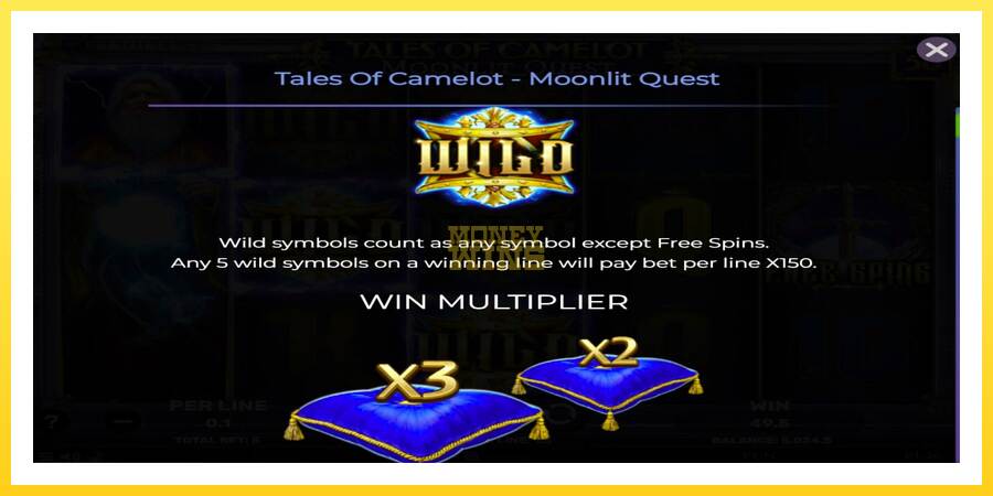 Slika 4 igralni avtomat Tales of Camelot - Moonlit Quest