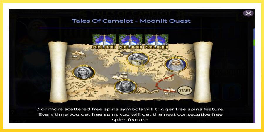 Slika 5 igralni avtomat Tales of Camelot - Moonlit Quest