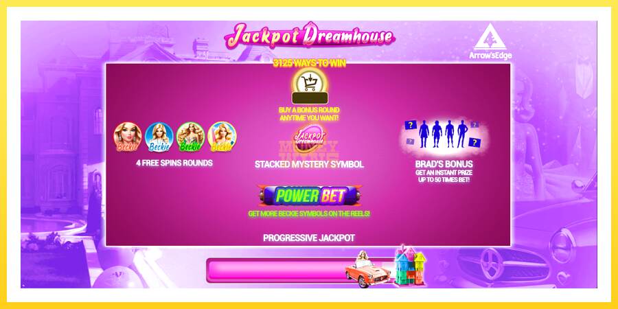 Slika 1 igralni avtomat Jackpot Dreamhouse