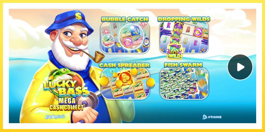 Slika 1 igralni avtomat Lucky Bass Mega Cash Collect