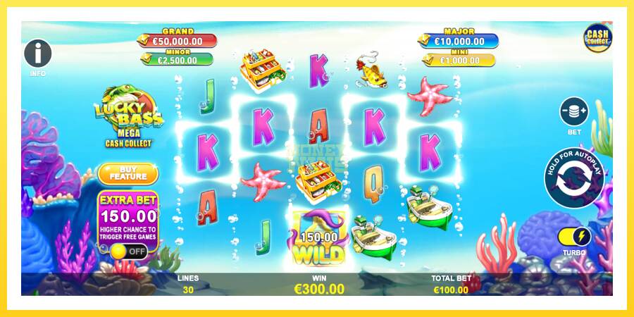 Slika 3 igralni avtomat Lucky Bass Mega Cash Collect