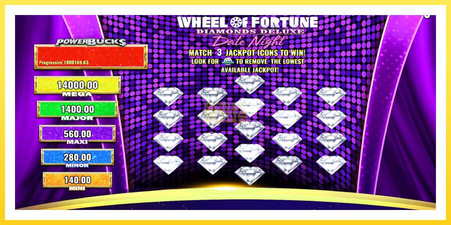 Slika 4 igralni avtomat PowerBucks Wheel of Fortune Diamonds Deluxe Date Night