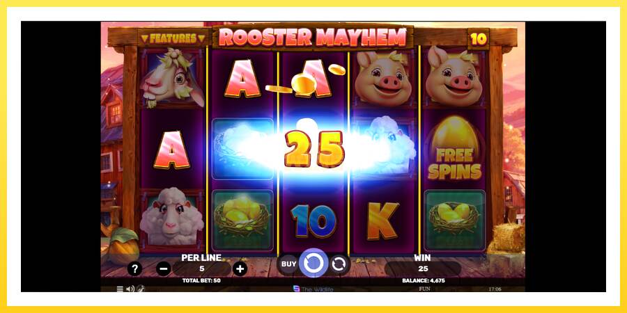 Slika 3 igralni avtomat Rooster Mayhem