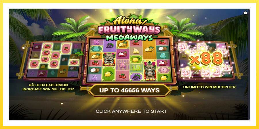 Slika 1 igralni avtomat Aloha! Fruityways