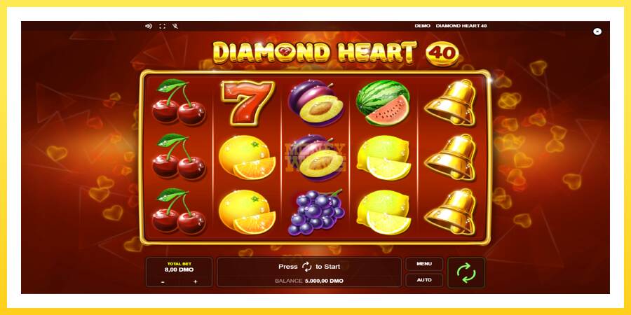 Slika 1 igralni avtomat Diamond Heart 40