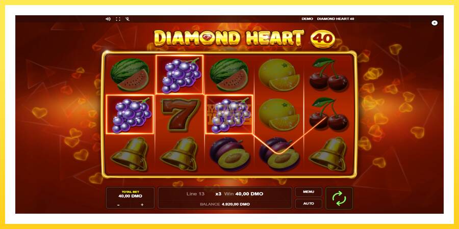 Slika 2 igralni avtomat Diamond Heart 40