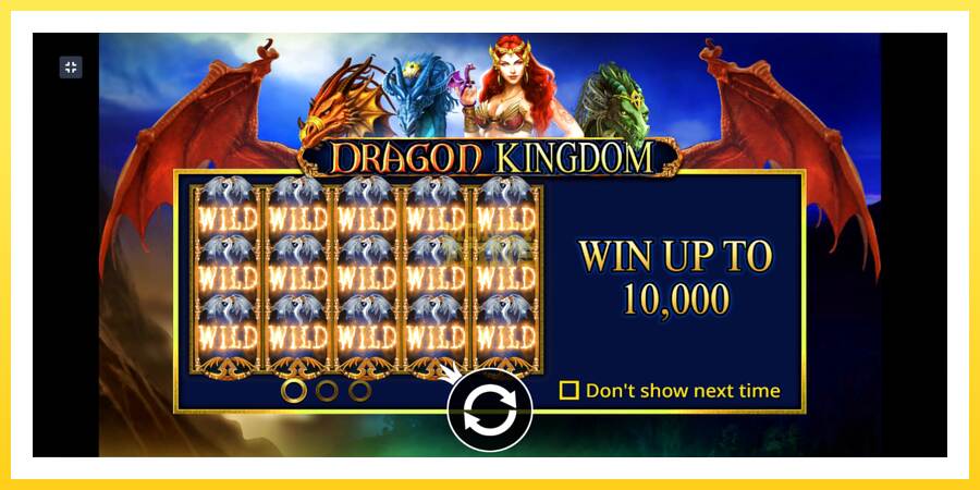 Slika 1 igralni avtomat Dragon Kingdom