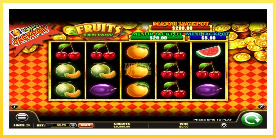 Slika 2 igralni avtomat Fruits Fantasy