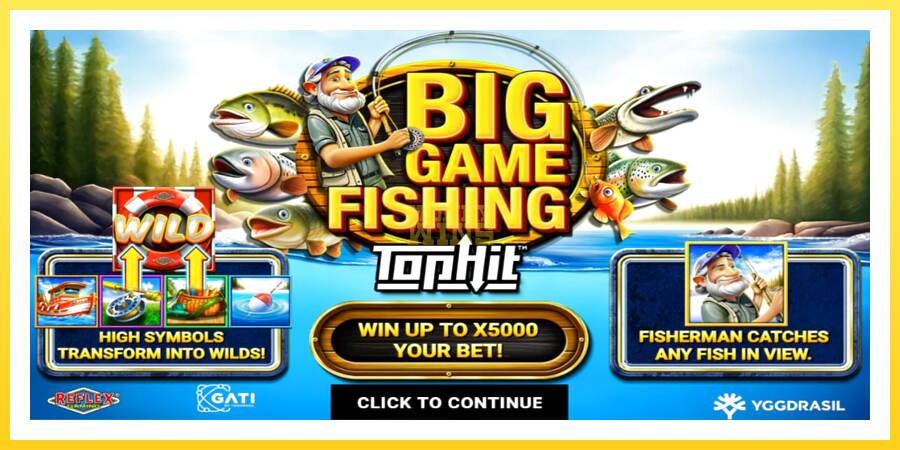 Slika 1 igralni avtomat Big Game Fishing