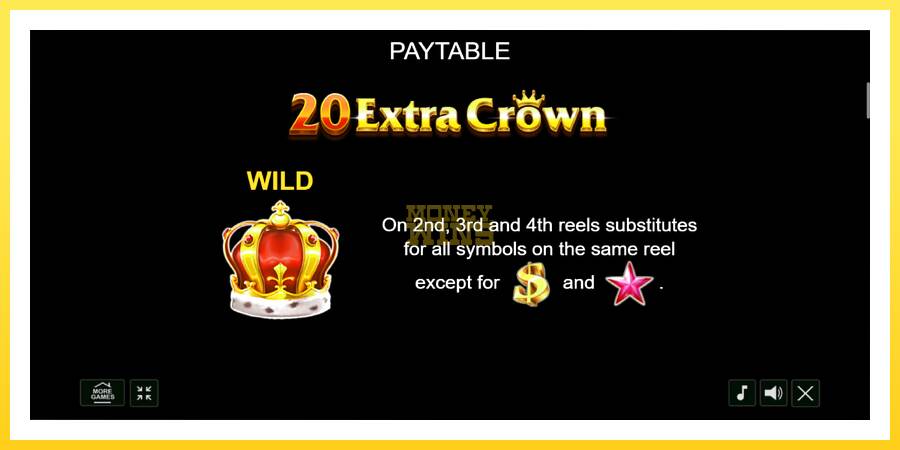 Slika 5 igralni avtomat 20 Extra Crown