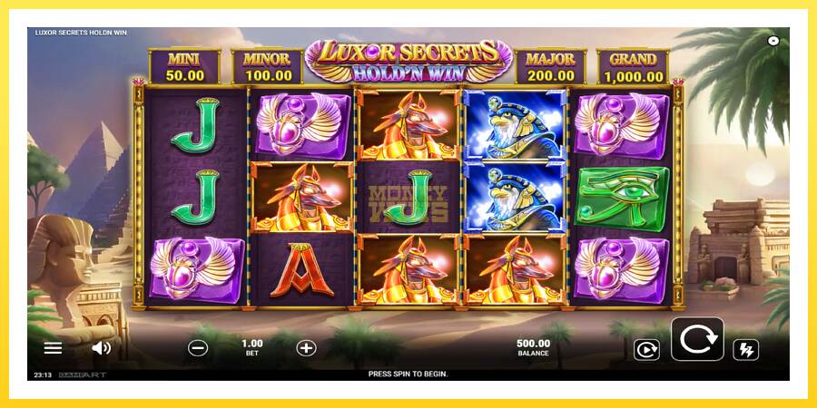 Slika 2 igralni avtomat Luxor Secrets Holdn Win