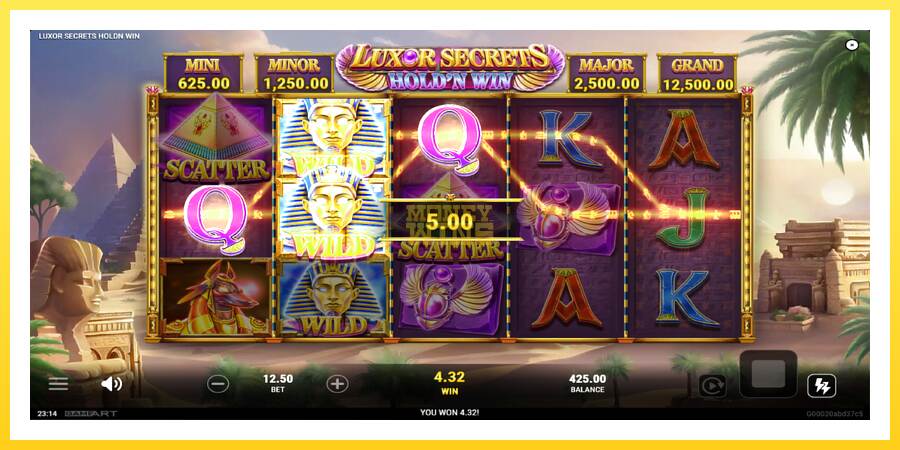 Slika 3 igralni avtomat Luxor Secrets Holdn Win