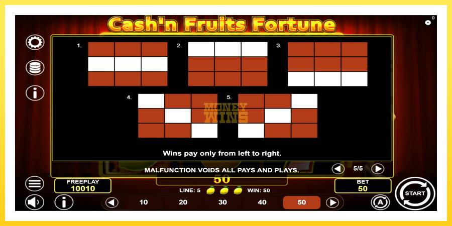 Slika 7 igralni avtomat Cashn Fruits Fortune