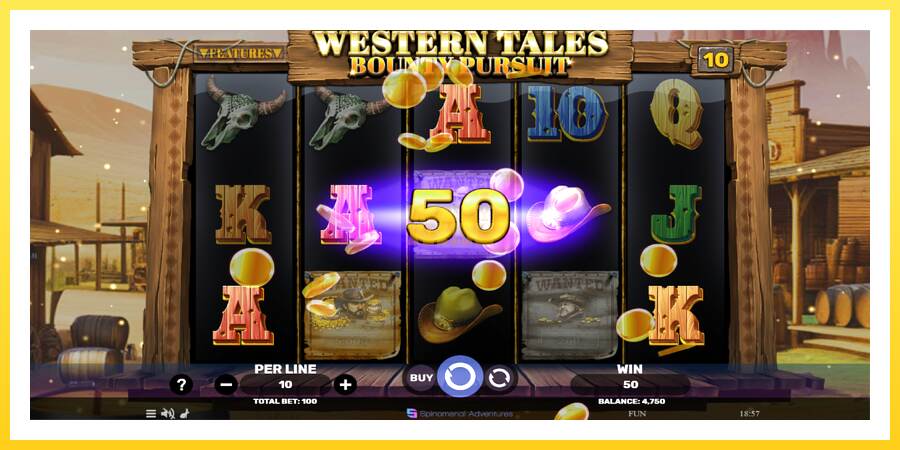 Slika 3 igralni avtomat Western Tales - Bounty Pursuit