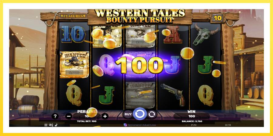 Slika 4 igralni avtomat Western Tales - Bounty Pursuit